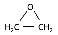エチレンオキサイドの構造式