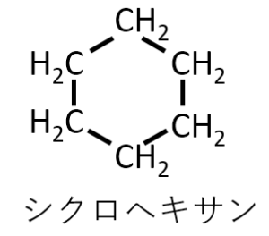 シクロヘキサンの構造式