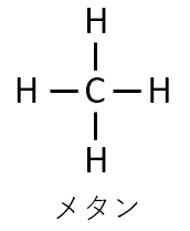 メタンの構造式